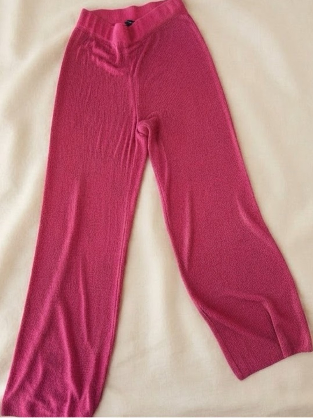 Boston Proper Fuchsia Wide-Leg Rhinestone Pants Size Small - Picture 4 of 4